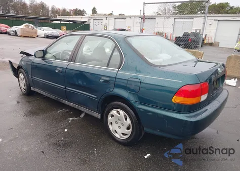 1996 Honda Civic Ex из США, поврежденный, VIN 1HGEJ8643TL037446